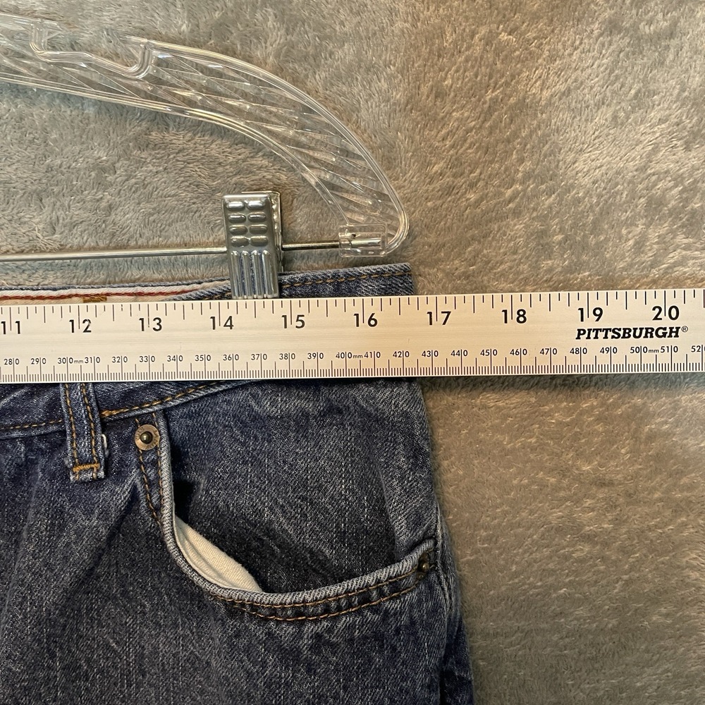 Lands End Men Flannel Lined Relaxed Taper Jean 33x28* Workwear Gorpcore Outdoors - Picture 6 of 10